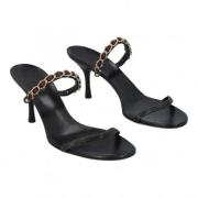 Pre-owned Leather sandals Gucci Vintage , Black , Dames