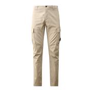 Cargo Stretch Sateen Grijs Broek C.p. Company , Beige , Heren