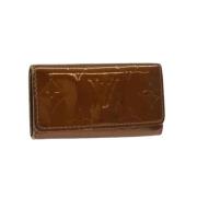 Pre-owned Leather key-holders Louis Vuitton Vintage , Gray , Dames