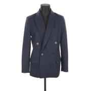 Pre-owned Wool outerwear By Herenne Birger Pre-owned , Blue , Dames