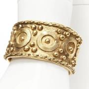 Pre-owned Metal bracelets Chanel Vintage , Yellow , Dames