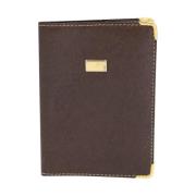 Pre-owned Leather wallets Gucci Vintage , Brown , Heren