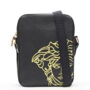 Pre-owned Leather crossbody-bags Versace Pre-owned , Black , Heren