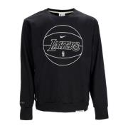 NBA Standard Issue Crewneck Sweatshirt Zwart Nike , Black , Heren
