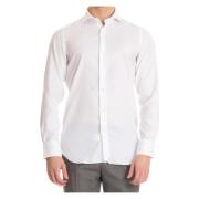 Milano Slim Fit Wit Overhemd Finamore , White , Heren