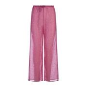 Wide Trousers Oseree , Pink , Dames