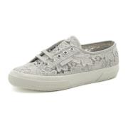 Macrame Grijs Zilver Ivoor Sneakers Superga , Gray , Dames