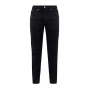 Jeans met stikdetails Alexander McQueen , Black , Heren