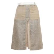 Pre-owned Fabric bottoms Burberry Vintage , Beige , Dames