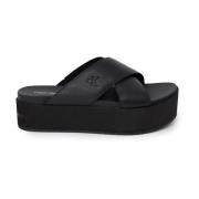 Flat Sandals Calvin Klein , Black , Dames