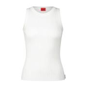 Sleeveless Tops Hugo Boss , White , Dames