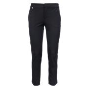 Slim Chino Broek Ralph Lauren , Black , Dames