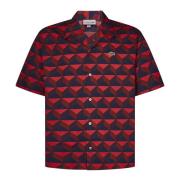 Short Sleeve Shirts Lacoste , Red , Heren