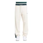 Beige en Groene Sportswear Snap Pant New Balance , White , Heren