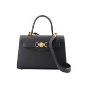 Leather handbags Versace , Black , Dames