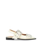 Laced Shoes Ganni , White , Dames