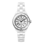 Horloge J12 Kaliber 12.2, 33 mm Chanel , White , Dames