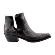 Zwarte Vitello Texano Laarzen Zoe , Black , Dames