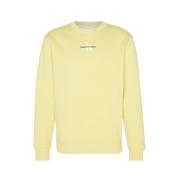 Stijlvolle Monologo Sweater Calvin Klein , Yellow , Heren
