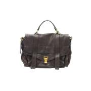 Pre-owned Leather handbags Proenza Schouler Pre-owned , Gray , Dames