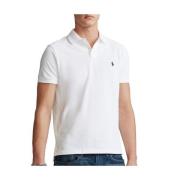 Iconisch Katoen Piqué Polo Shirt Polo Ralph Lauren , White , Heren