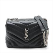 Pre-owned Leather shoulder-bags Yves Saint Laurent Vintage , Black , D...