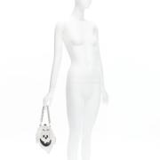 Pre-owned Leather shoulder-bags Moschino Pre-Owned , White , Dames