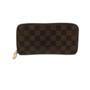 Pre-owned Leather wallets Louis Vuitton Vintage , Brown , Dames