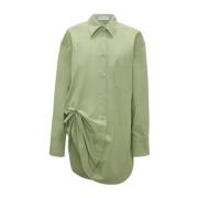 Lange Groene Blouse met Zijstrik JW Anderson , Green , Dames