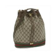 Pre-owned Canvas gucci-bags Gucci Vintage , Beige , Dames