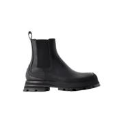 Pre-owned Leather boots Alexander McQueen Pre-owned , Black , Heren