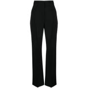 Hoge taille zwarte wollen broek Jacquemus , Black , Dames