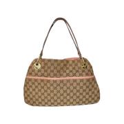 Pre-owned Leather shoulder-bags Gucci Vintage , Brown , Dames