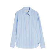 Klassieke Gestreepte Overhemd Max Mara Weekend , Blue , Dames