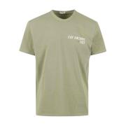 Casual Katoenen T-Shirt Fay , Green , Heren