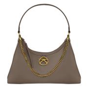 Metalen Ketting Kwast Rits Tas Kocca , Brown , Dames