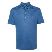 Polo Shirts Ermenegildo Zegna , Blue , Heren