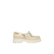 Nautische leren mocassins Max Mara Weekend , Beige , Dames