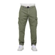 Cargo broek met gesp in katoen hennep Mason's , Green , Heren