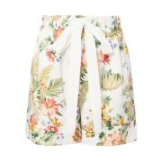 Kleurrijke katoenen vakantieshorts Erdem , Multicolor , Dames