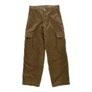 Gestreepte Denim Cargo Broek Nine In The Morning , Brown , Dames