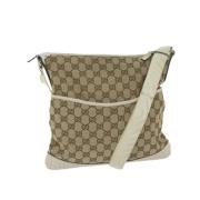 Pre-owned Canvas gucci-bags Gucci Vintage , Beige , Dames