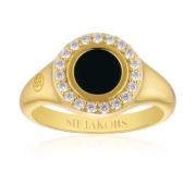 Kleine Zwarte Follina Ring Sif Jakobs Jewellery , Yellow , Dames
