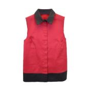 Pre-owned Polyester tops Jil Sander Pre-owned , Red , Dames