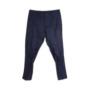Pre-owned Wool bottoms Burberry Vintage , Blue , Heren