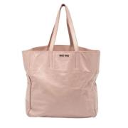 Pre-owned Leather totes Miu Miu Pre-owned , Pink , Dames