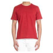 T-Shirts Eleventy , Red , Heren