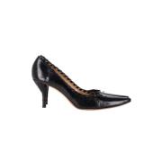 Pre-owned Leather heels Yves Saint Laurent Vintage , Black , Dames