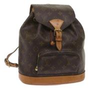 Pre-owned Canvas backpacks Louis Vuitton Vintage , Brown , Dames