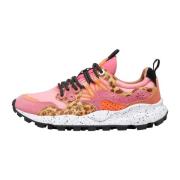 Technical fabric and suede sneakers Yamano 3 Woman Flower Mountain , M...